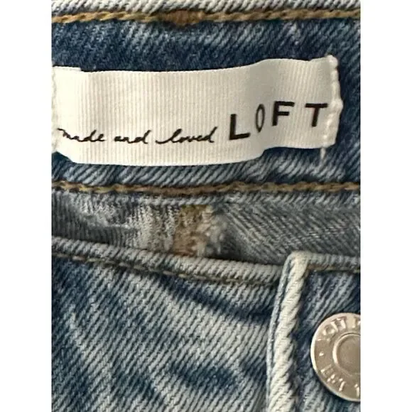 Loft Jeans High Rise Straight Leg Women's Size 0/25 New with Tags - Picture 5 of 7